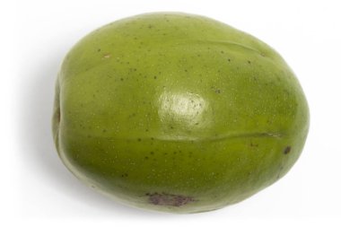 taze organik ambarella lezzetli meyve üst görünümü beyaz arka plan kırpma yolu izole