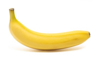 Taze organik muzlar. Lezzetli meyve kenarı manzarası. Beyaz arka plan kırpma yolunda izole edilmiş.