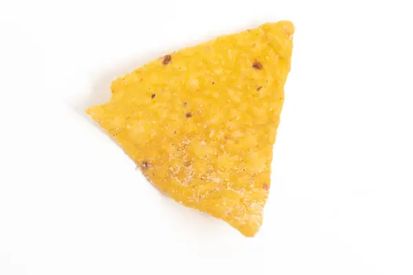 Crispy Corn Tortilla Nachos Chips Isolated White Background Clipping Path Royalty Free Stock Photos