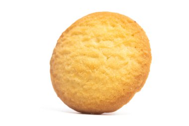 Danimarka tereyağlı kurabiyeler ülke kurabiye tarzı görünüm beyaz arkaplan kırpma yolu izole