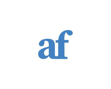 AF logo tasarım vektör şablonu. AF