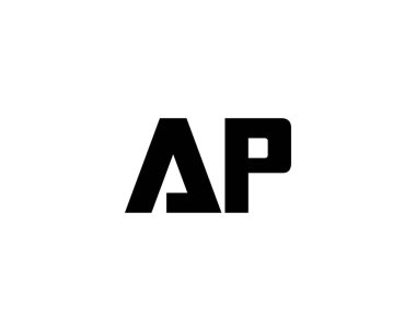 AP logo tasarım vektör şablonu. AP