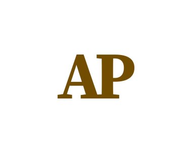 AP logo tasarım vektör şablonu. AP