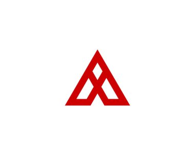 AX XA logo tasarım vektör şablonu. AX XA