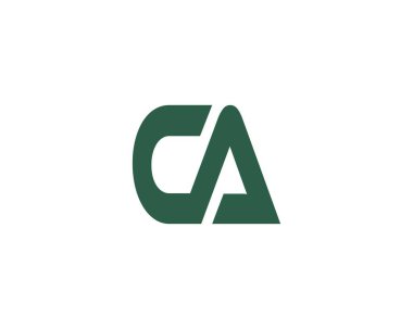 CA logo tasarım vektör şablonu. CA