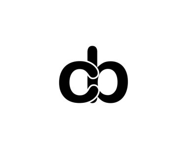 CB logo tasarım vektör şablonu. CB