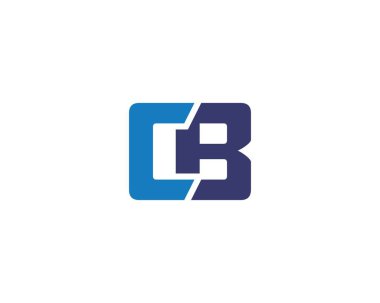 CB logo tasarım vektör şablonu. CB