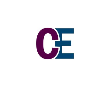 CE logo tasarım vektör şablonu. CE