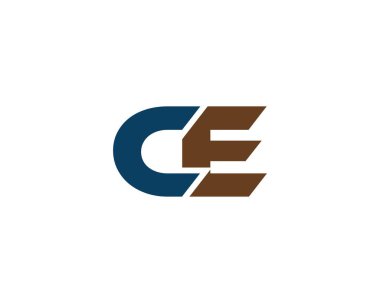 CE logo tasarım vektör şablonu. CE