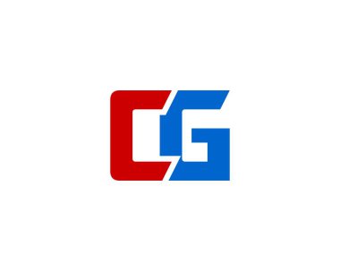 CG logo tasarım vektör şablonu. CG