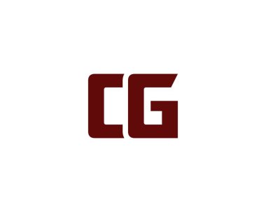 CG logo tasarım vektör şablonu. CG