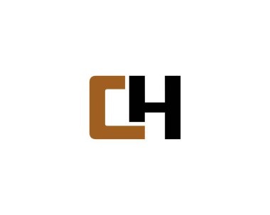 CH logo design vector template. CH clipart