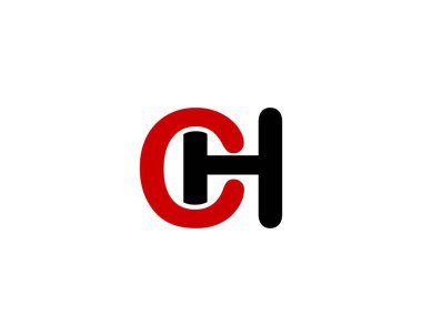 CH logo design vector template. CH clipart