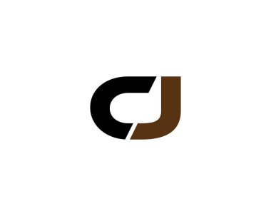 CJ logo tasarım vektör şablonu