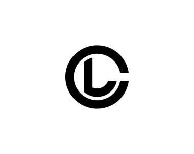 CL LC Logo tasarım vektör şablonu