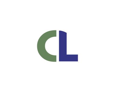 CL logo tasarım vektör şablonu