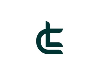 CL LC Logo tasarım vektör şablonu