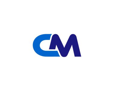 CM Logo tasarım vektör şablonu.