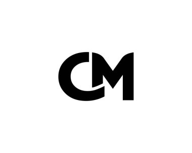 CM Logo tasarım vektör şablonu.