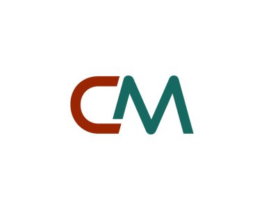 CM Logo tasarım vektör şablonu.