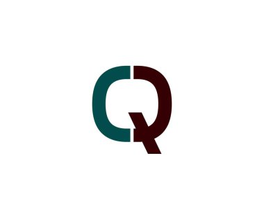 CQ logo tasarım vektör şablonu. CQ