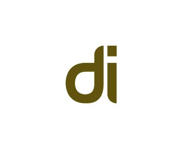 DI logo tasarım vektör şablonu. - Evet.