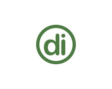 DI logo tasarım vektör şablonu. - Evet.