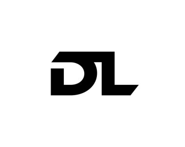 DL logo tasarım vektör şablonu. DL