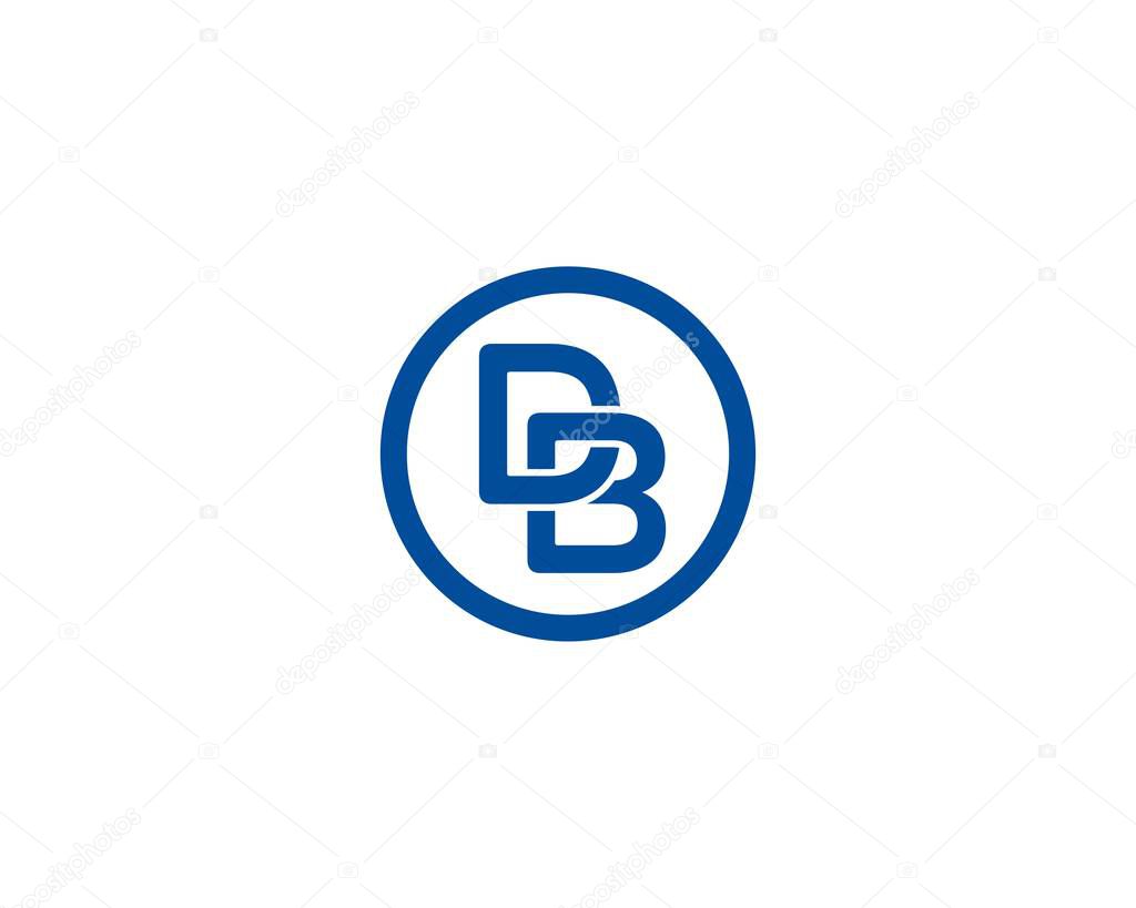DB logo design vector template. DB