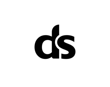 DS logo tasarım vektör şablonu. DS