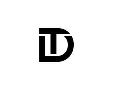DTD logo tasarım vektör şablonu.