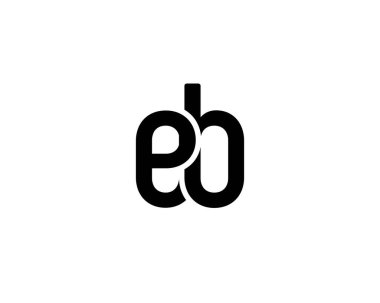 EB Logo tasarım vektör şablonu. EB