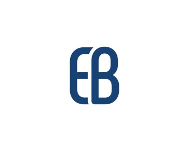 EB Logo tasarım vektör şablonu. EB