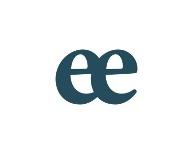 EE logo tasarım vektör şablonu. EE