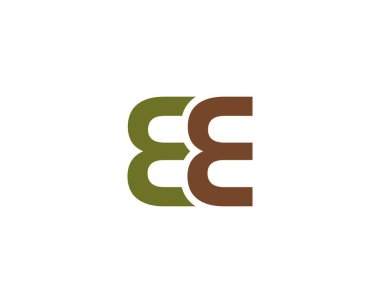 EE logo tasarım vektör şablonu. EE