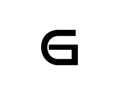 EG GE logo tasarım vektör şablonu.