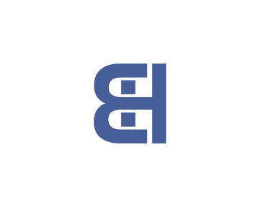 EH logo tasarım vektör şablonu. EH