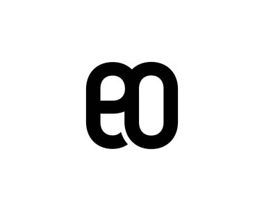EO logo tasarım vektör şablonu. EO