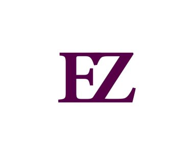 EZ logo design vector template. EZ clipart