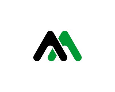 AA logo tasarım vektör şablonu. AA