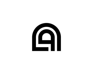 AQ QA logo tasarım vektör şablonu.