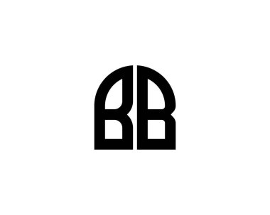 BB Logo tasarım vektör şablonu. BB