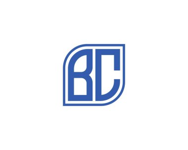 BC logo tasarım vektör şablonu. BC