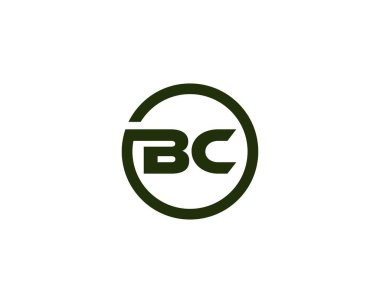 BC logo tasarım vektör şablonu. BC