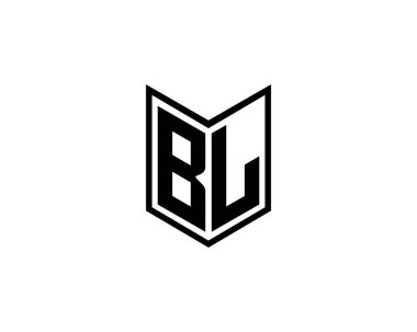 BL logo tasarım vektör şablonu. BL