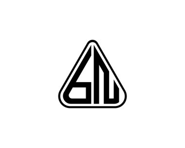 BN logo tasarım vektör şablonu. BN