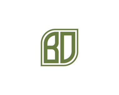 BO Logo tasarım vektör şablonu. BO