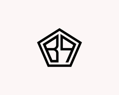 BQ logo tasarım vektör şablonu. Barbekü