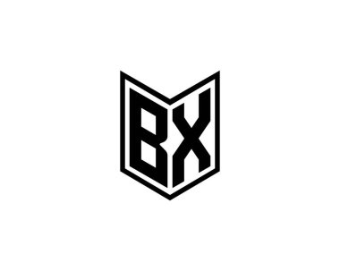 BX Logo design vector template. BX