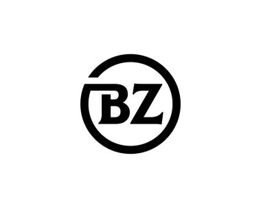 BZ logo tasarım vektör şablonu. BZ
